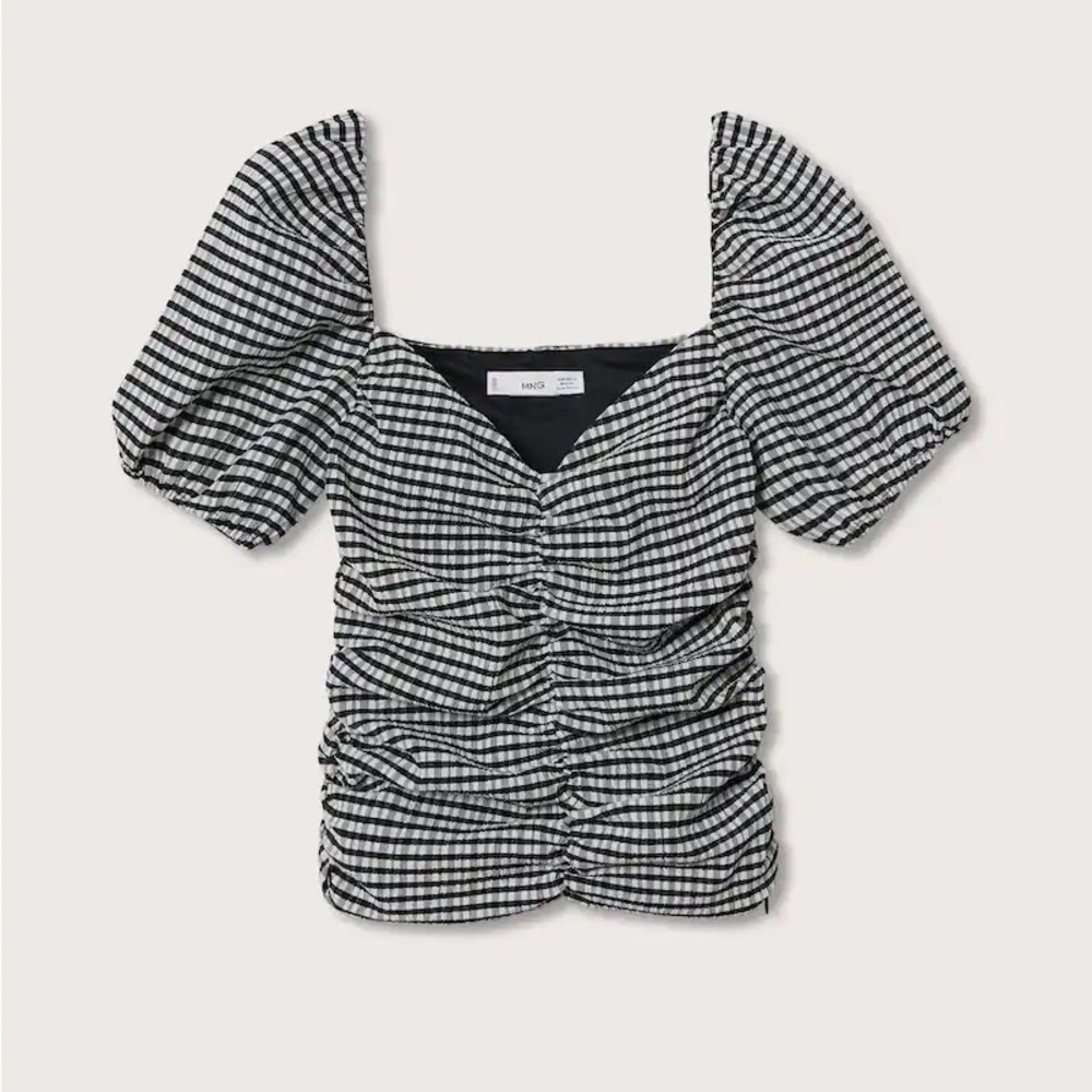 MANGO Vichy Top